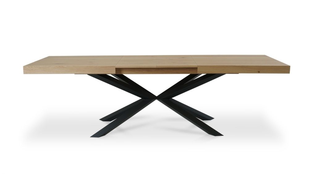 Stół Linatte 180 x 90 cm rozkładany dąb nat dziki