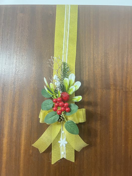 (Feito à Mão) Fita de Natal - Porta de entrada - Escapulário