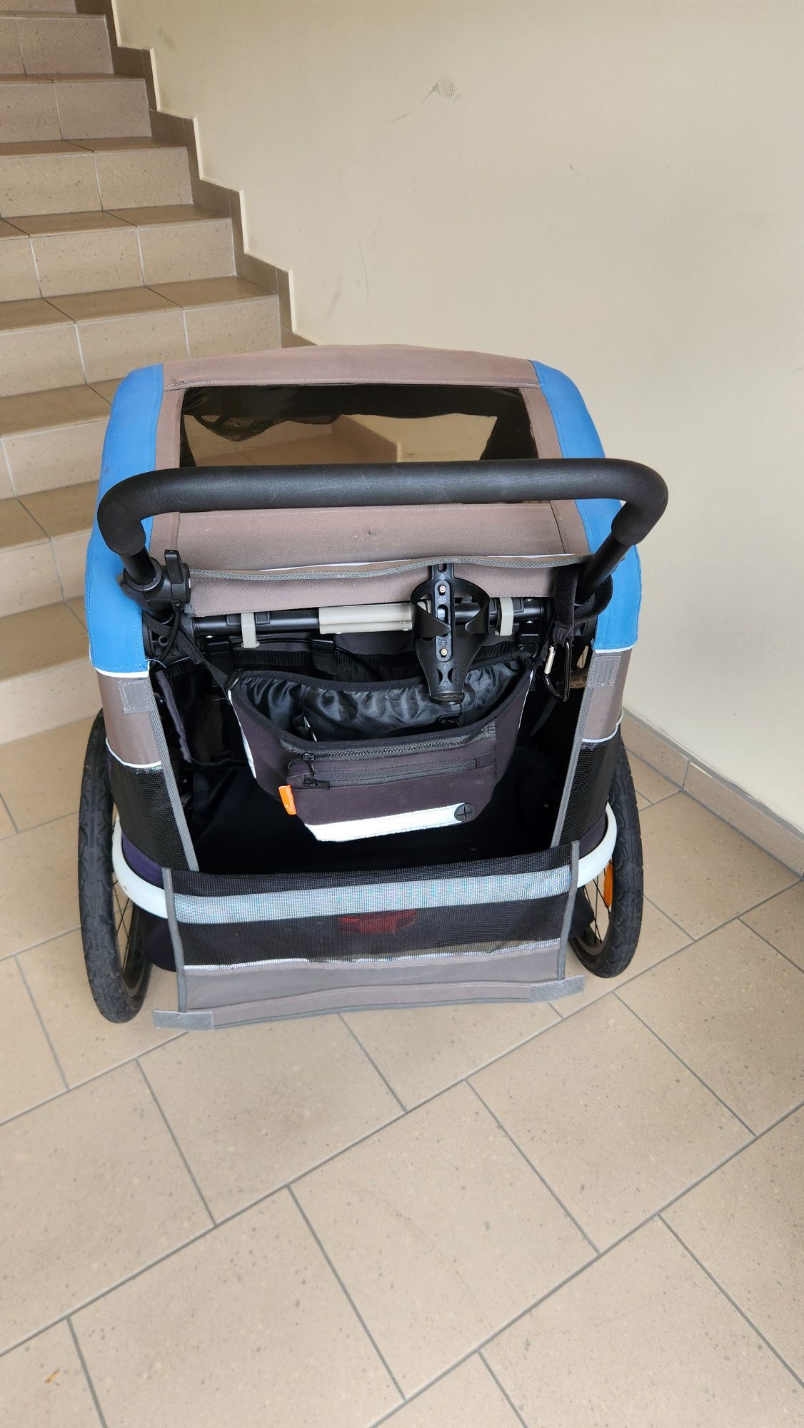 Przyczepka rowerowa dla 2 dzieci HAMAX Traveller Twin