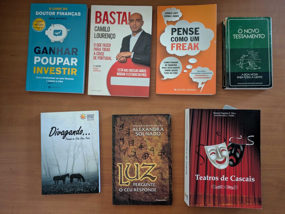 Livros diversos (Didáticos, Receitas, Romance, etc.) - Ver imagens