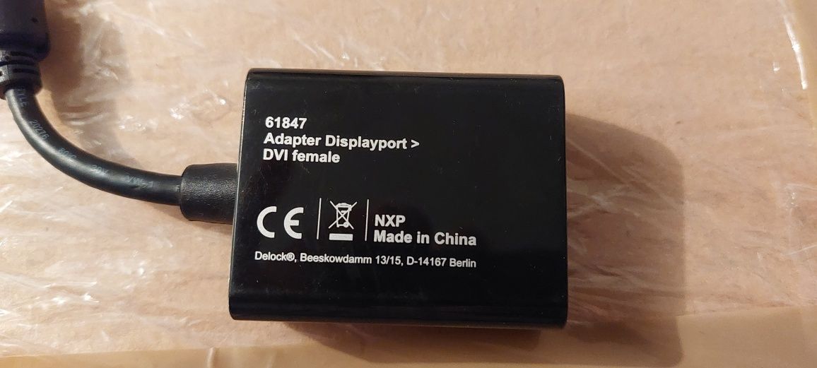 Adapter Displayport(M) - DVI-I(F)(24+5) 20cm