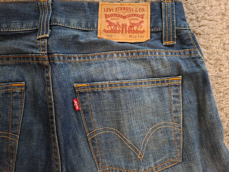 Oryginalne jeansy Levis 506 w rozmiarze W32 L34