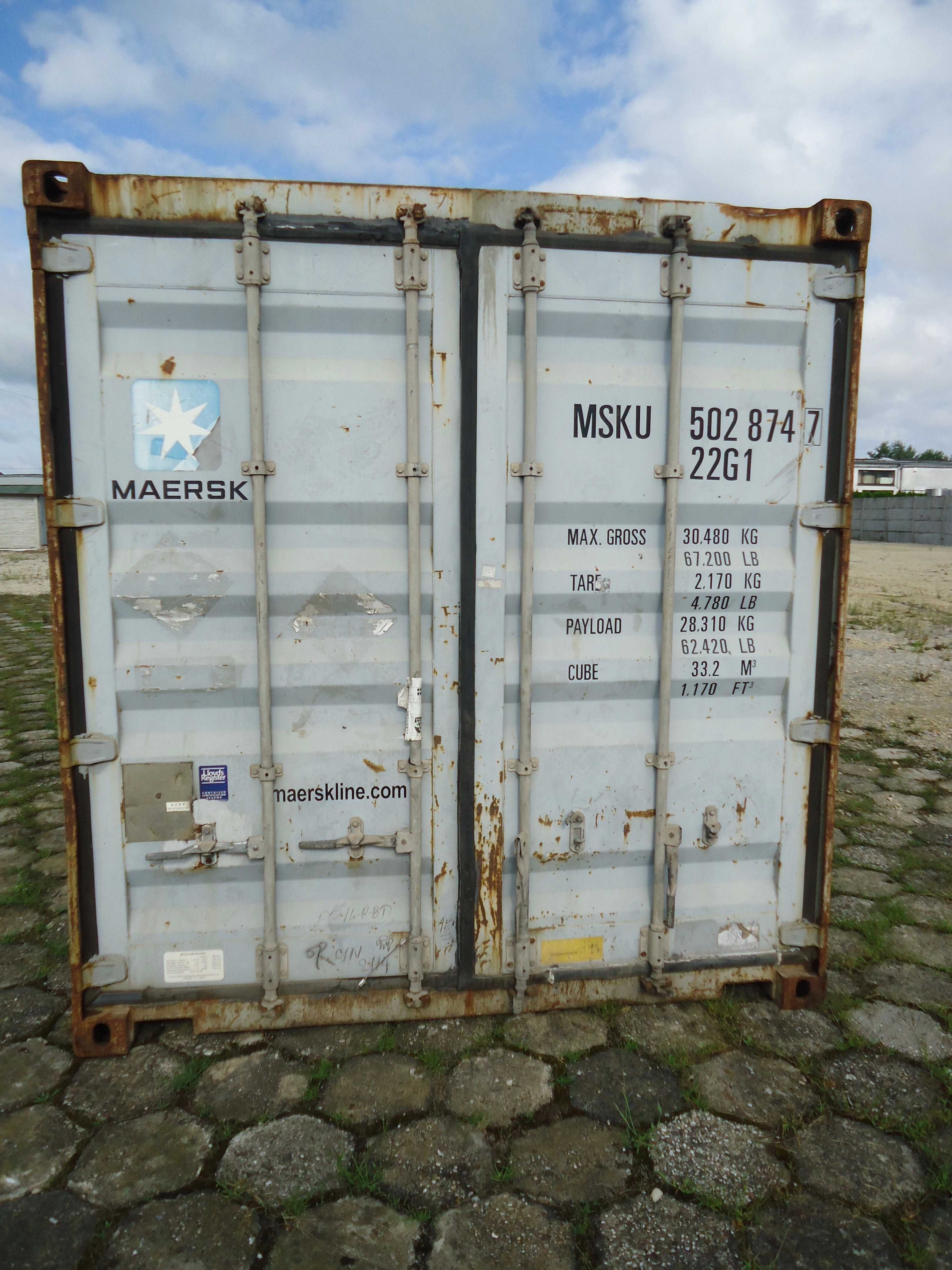 Kontener morski 20 magazyn 6,06x2,4x2,6-h