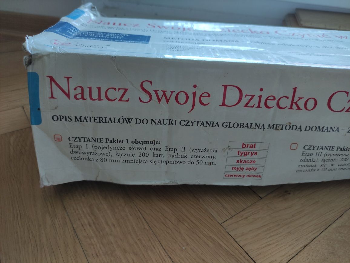 Zestaw do nauki czytania naucz liczyc metoda Domana wczesna edukac