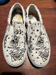 VANS trampki BORN TO IOSE biale z czarnymi motywami