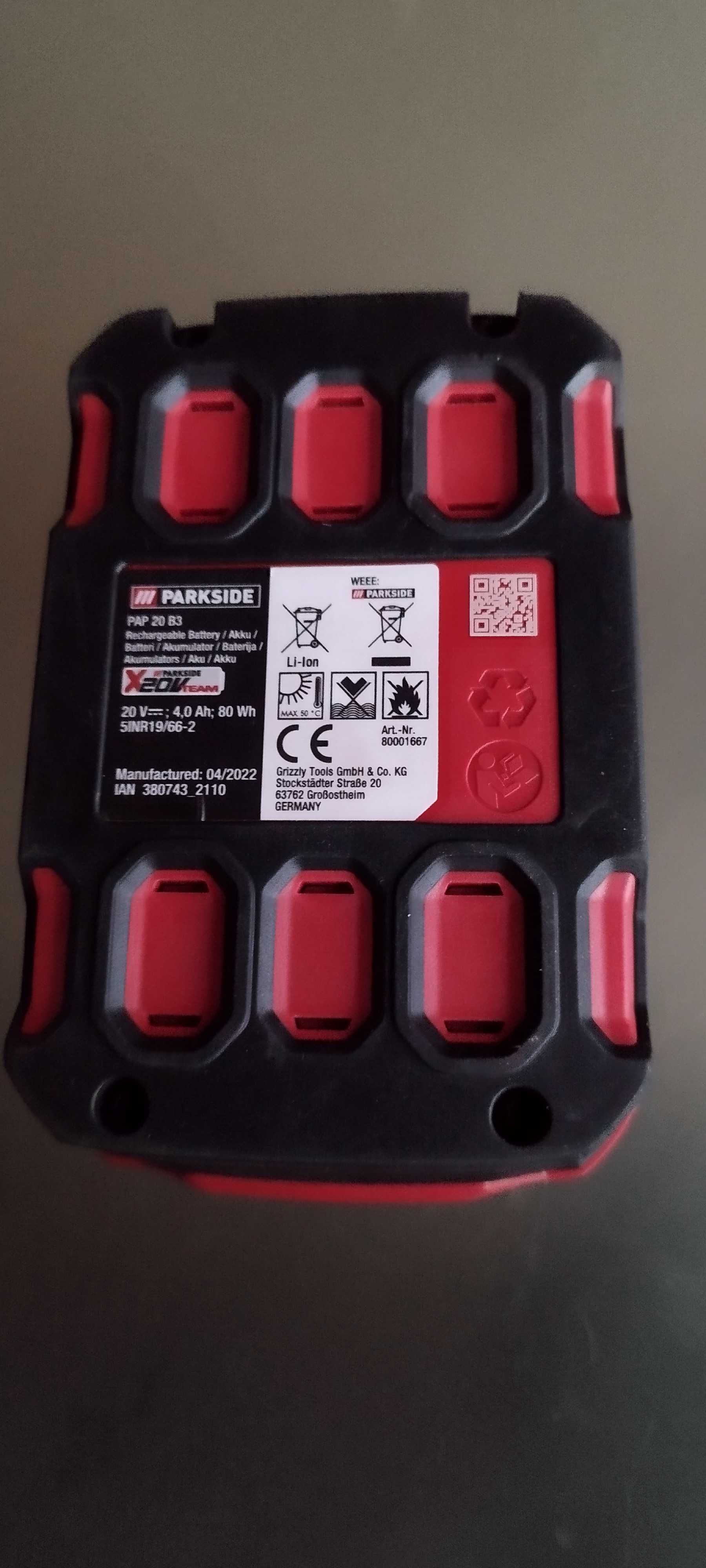 Akumulator PARKSIDE Akumulator PAP 20 B3, 4 Ah, 20 V
