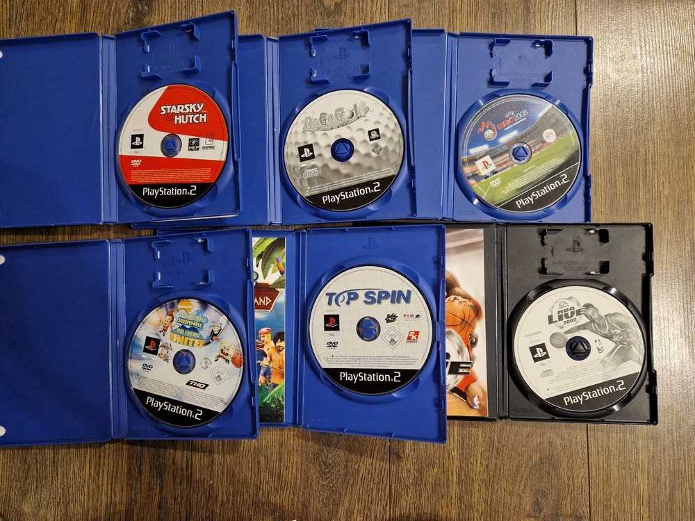 Zestaw gier na konsolę PS2 - słaby stan
