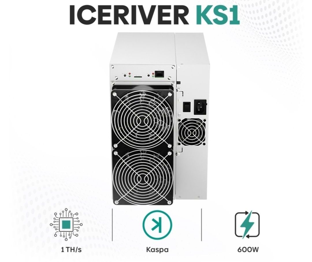 Em Stock Ks1 IceRiver Miner Asic Kaspa / Mineração Kas 1TH (1.5TH)