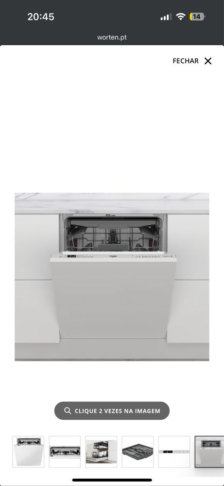 Máquina de Lavar Loiça Encastre WHIRLPOOL