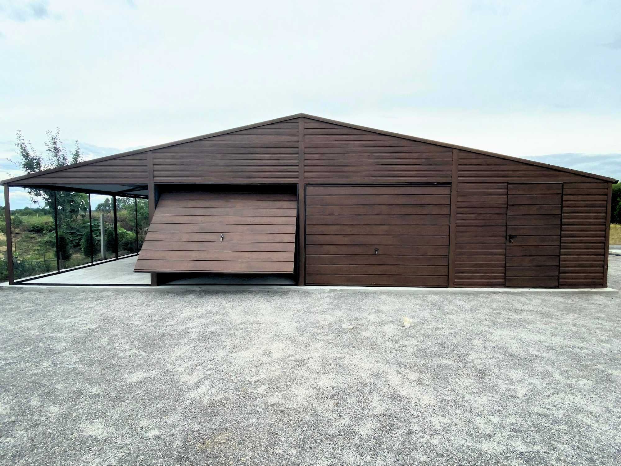 Garaż blaszany hala solidny garaz drewnopodobny 12x6m |13x7 14x8 15x10