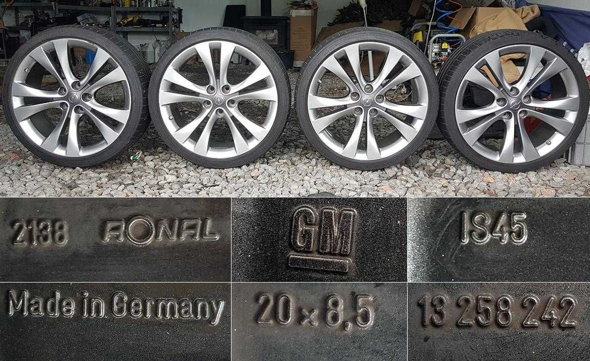 ALU KOŁA 20 cali 5x120 Insignia  245/35R20 95Y GOODYEAR  LATO