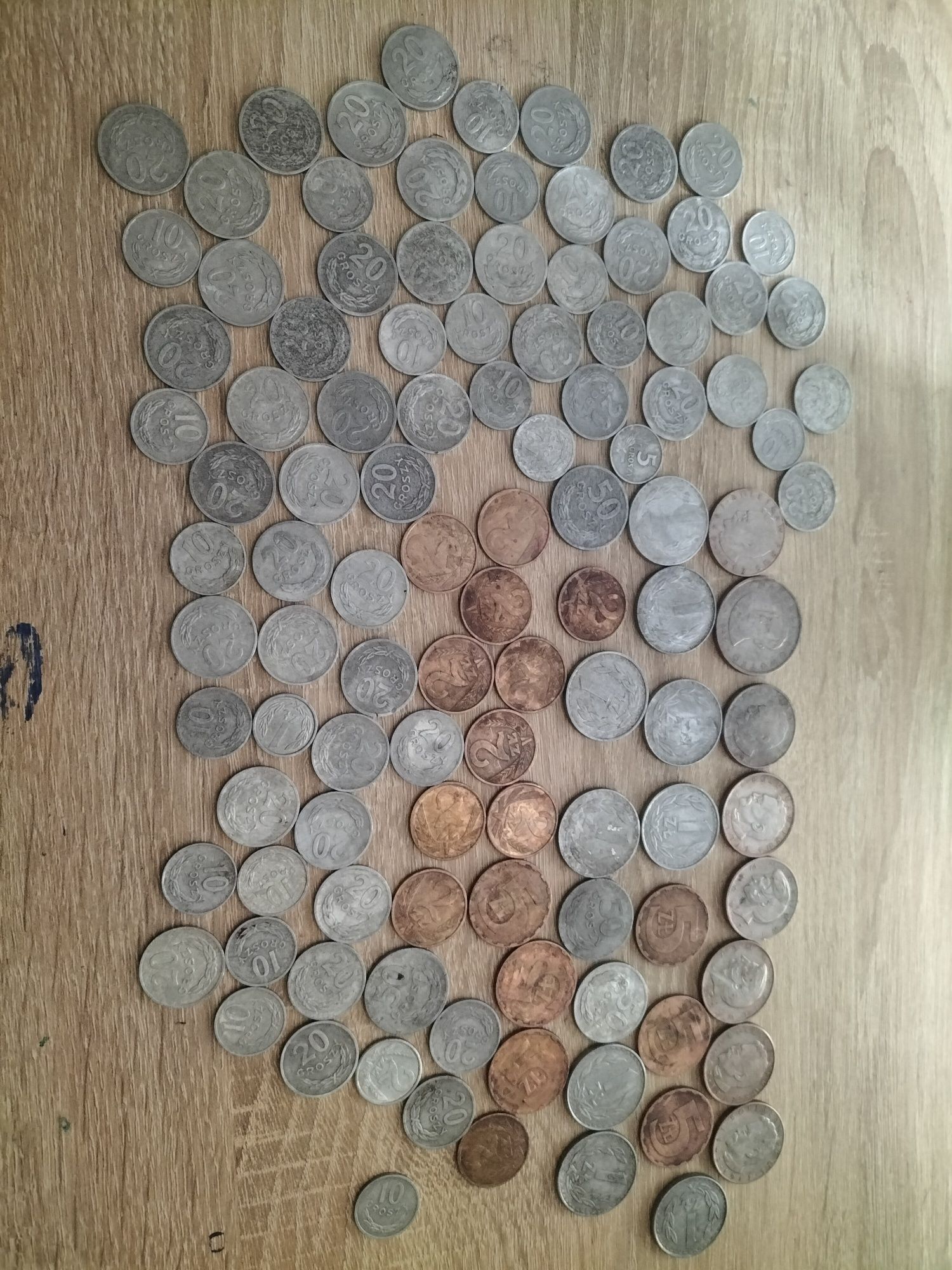 Monety z PRL-U około 100 sztuk.