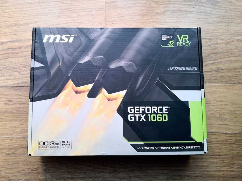 Игровая видеокарта MSI GTX 1060 3gb OC Edition с коробкой ТОРГ