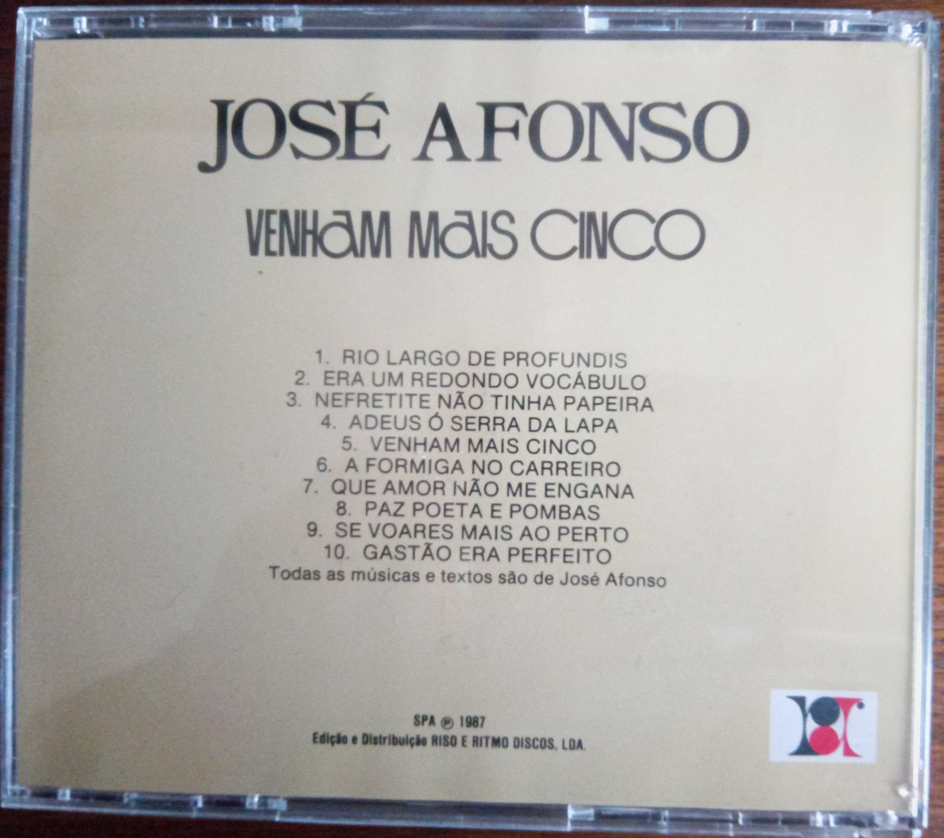 José Afonso	- - - - -		Venham Mais Cinco	- - - - -	CD