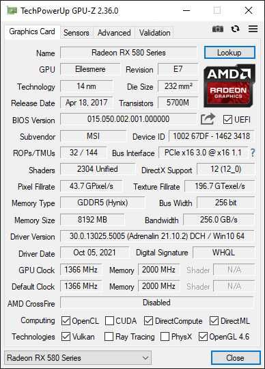 2 x karta graficzna Radeon RX 580 - 8GB (MSI Armor, Sapphire Pulse)