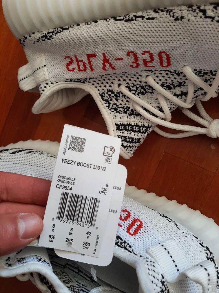 Yeezy 350 zebra - novos