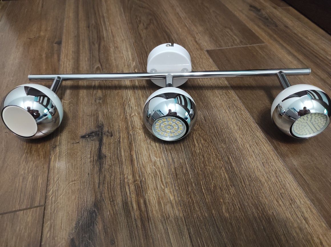Lampa oświetlenia nikiel plus biel