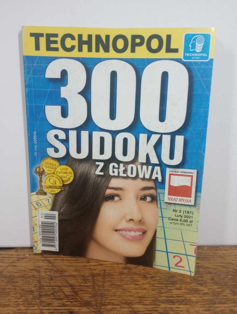 300 sudoku z głową. Nr 2/181.2021