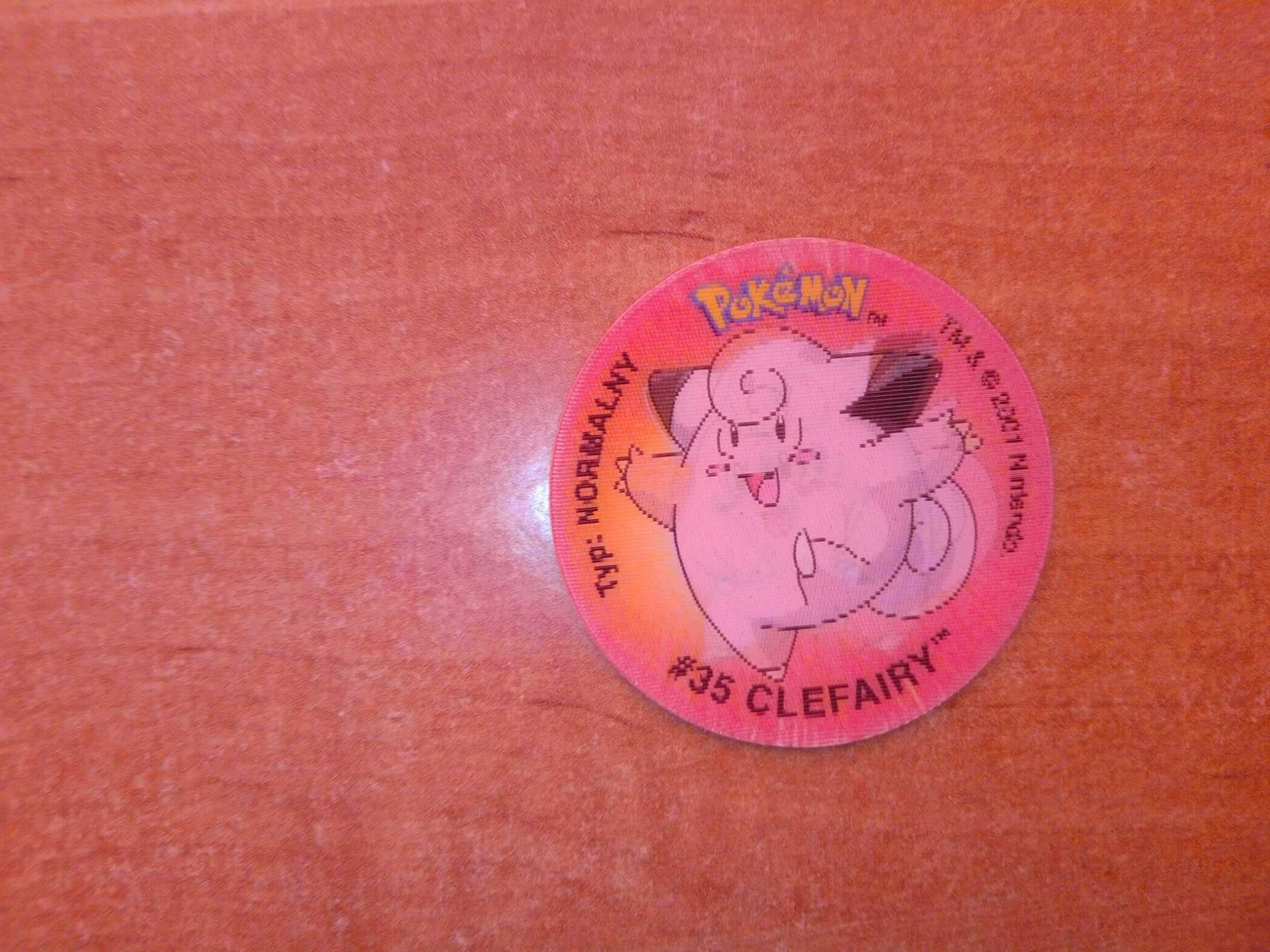 Pokemon Tazo 2 Tazos #35 Clefairy Lays 2001 No 61 Złap je wszystkie