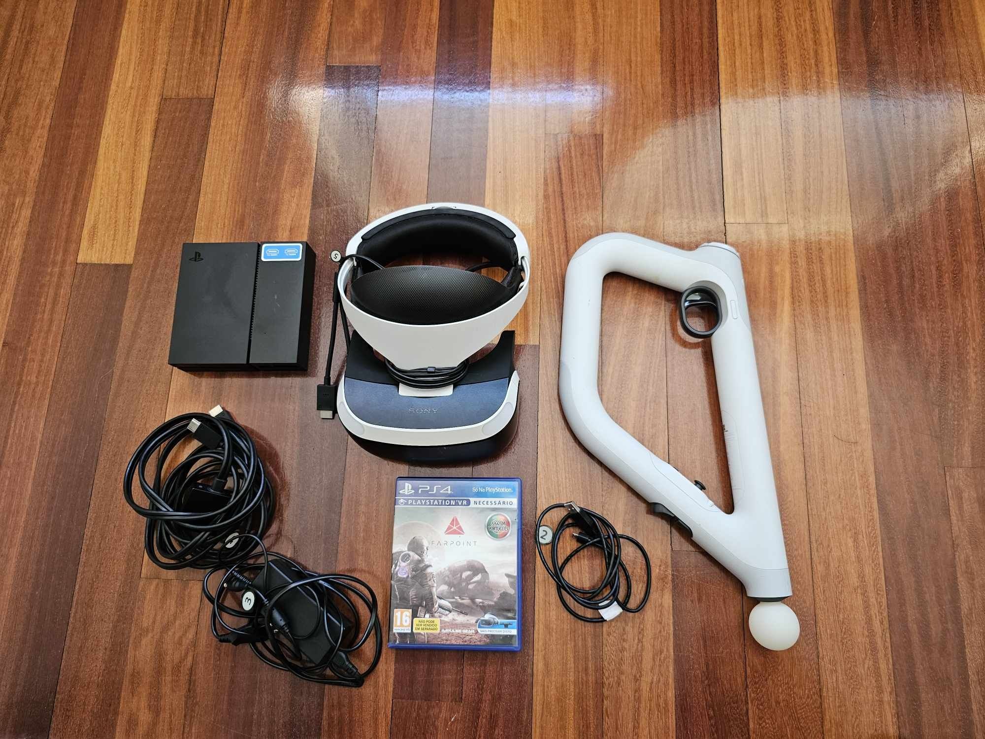 PS4 + PSVR1 + 3 Comandos, 5 Jogos, 2 Moves, AIM, Câmera