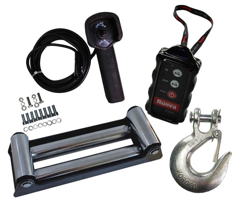 Wyciągarka elektryczna 25000 lbs 11,3 TON 24 V Runva LAWETA 4 X 4