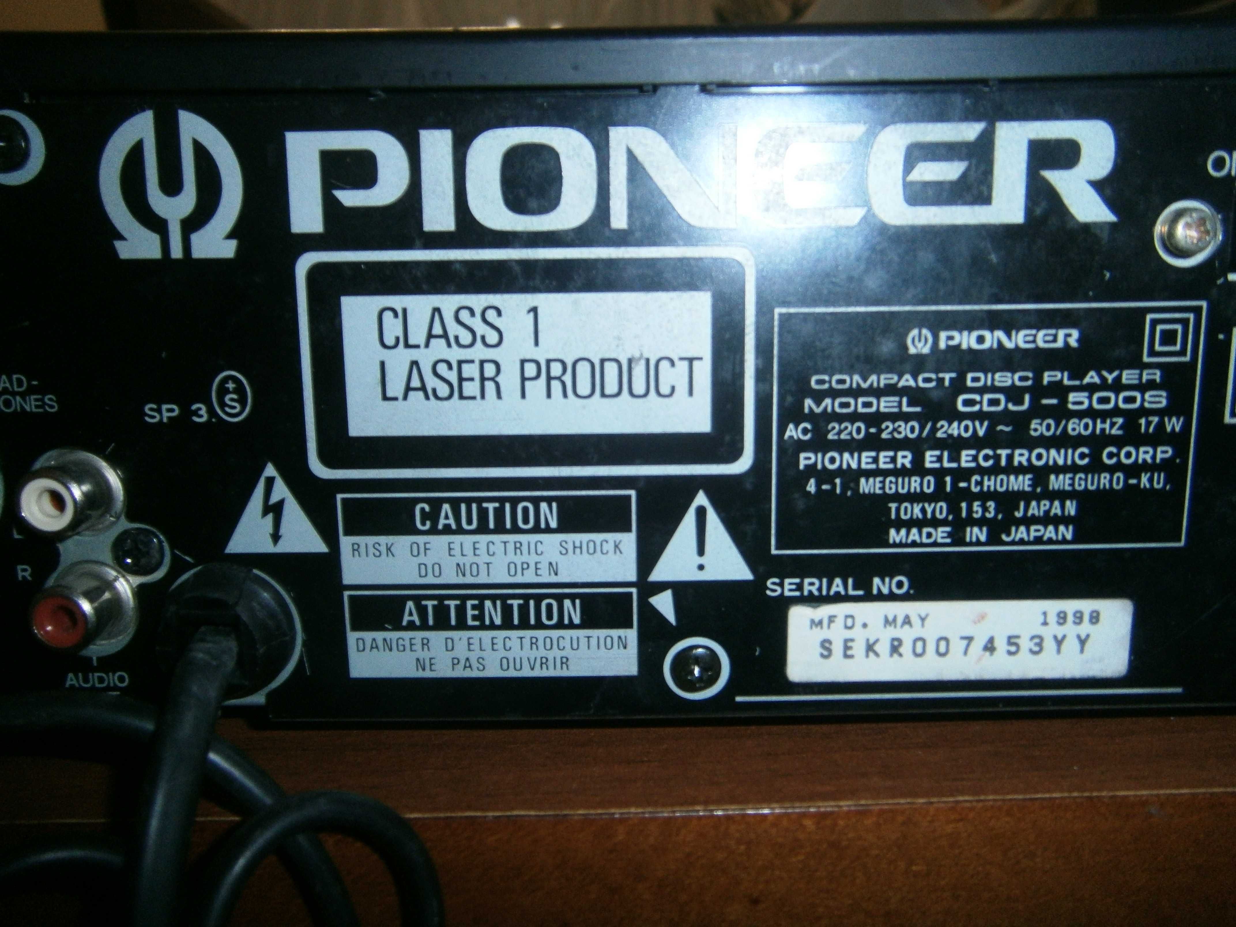 Pioneer CDJ500S uszkodzony