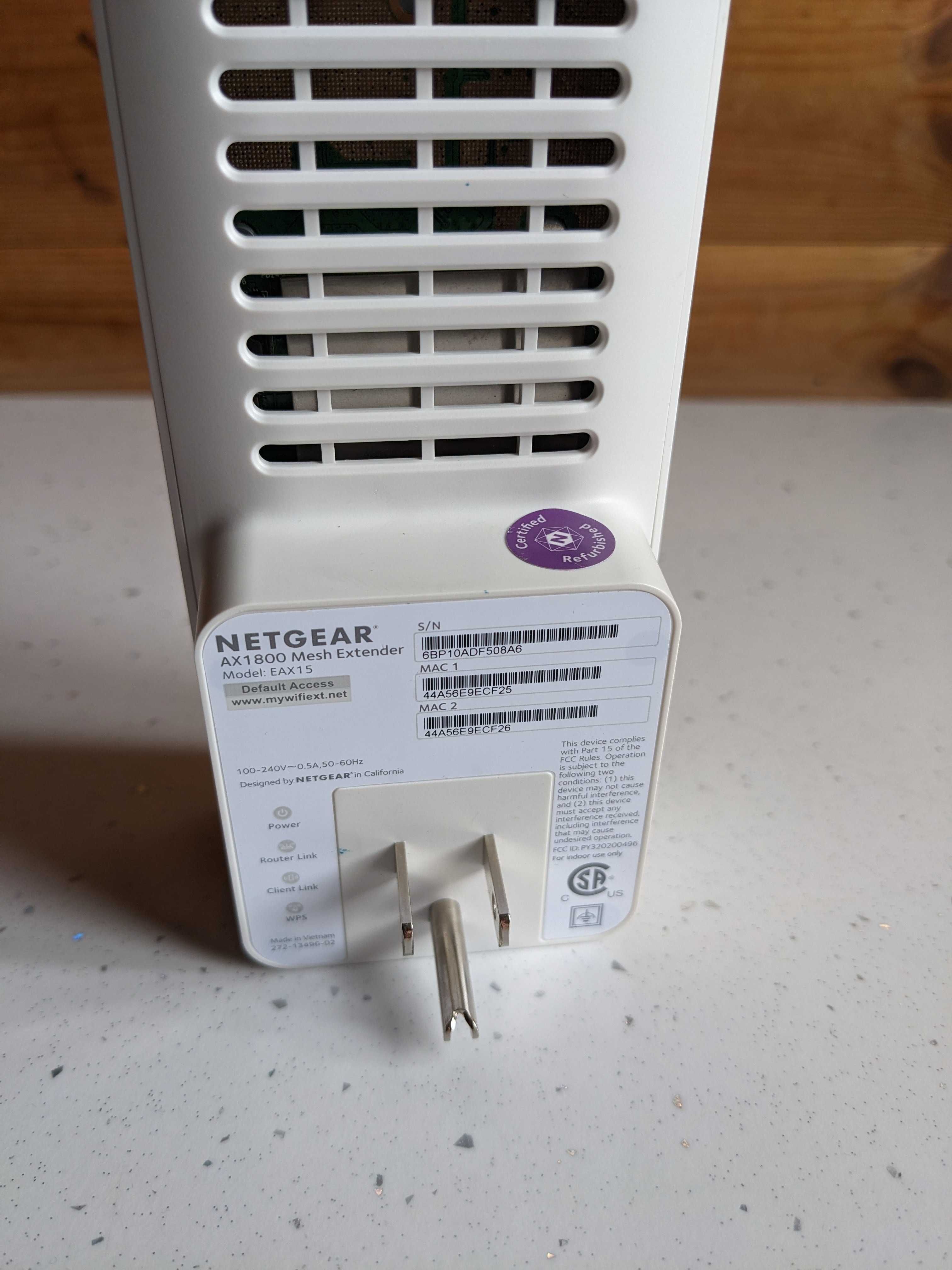 Netgear EAX15 WiFi 6 Mesh Extender
