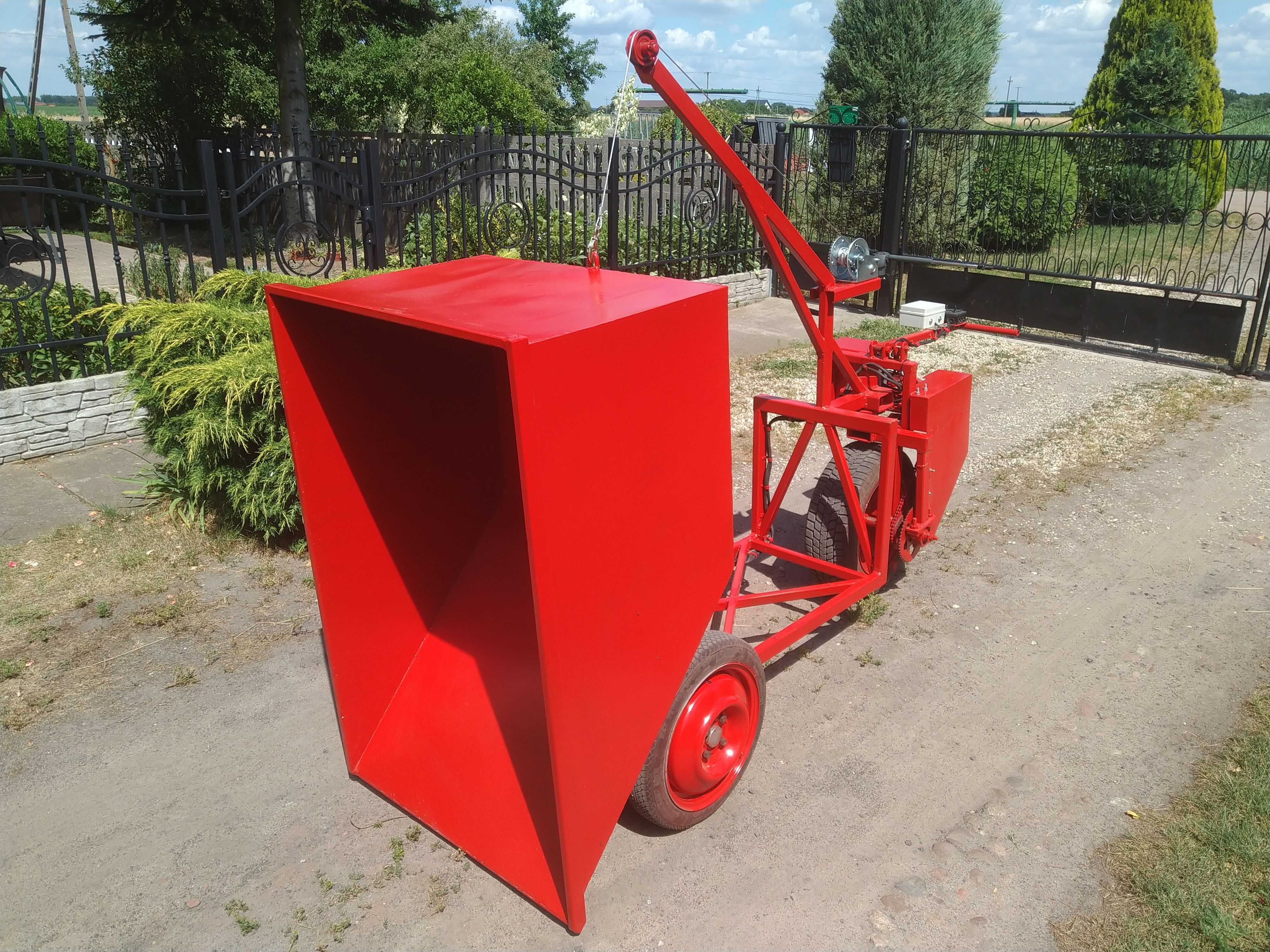 NOWE wodzidło taczka elektryczna 518 l pojemności kiper