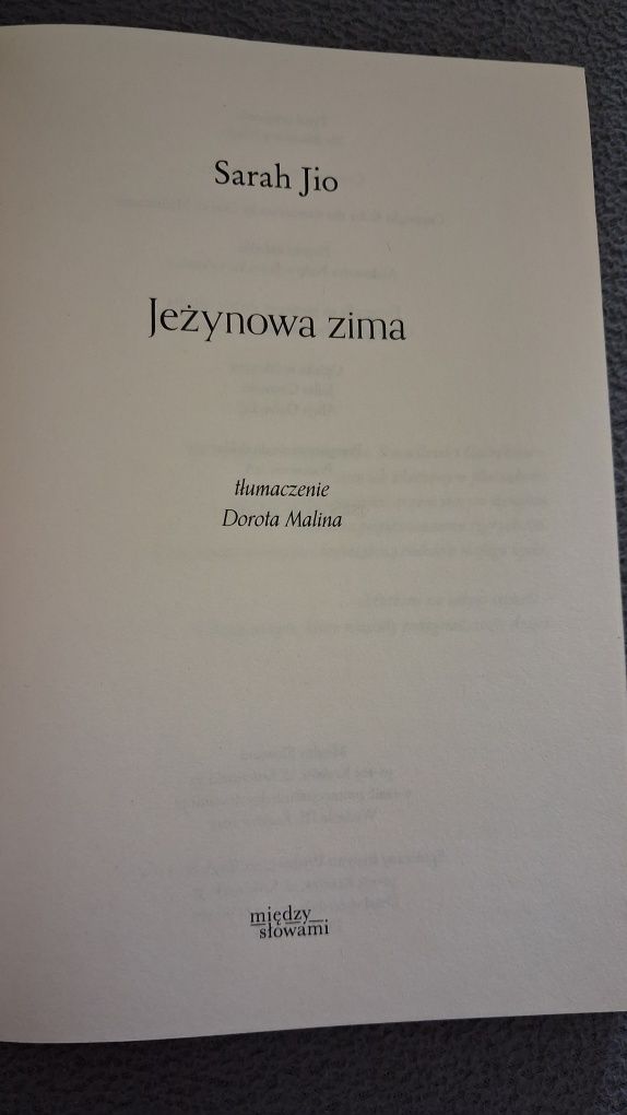 Sarah Jio Jeżynowa zima