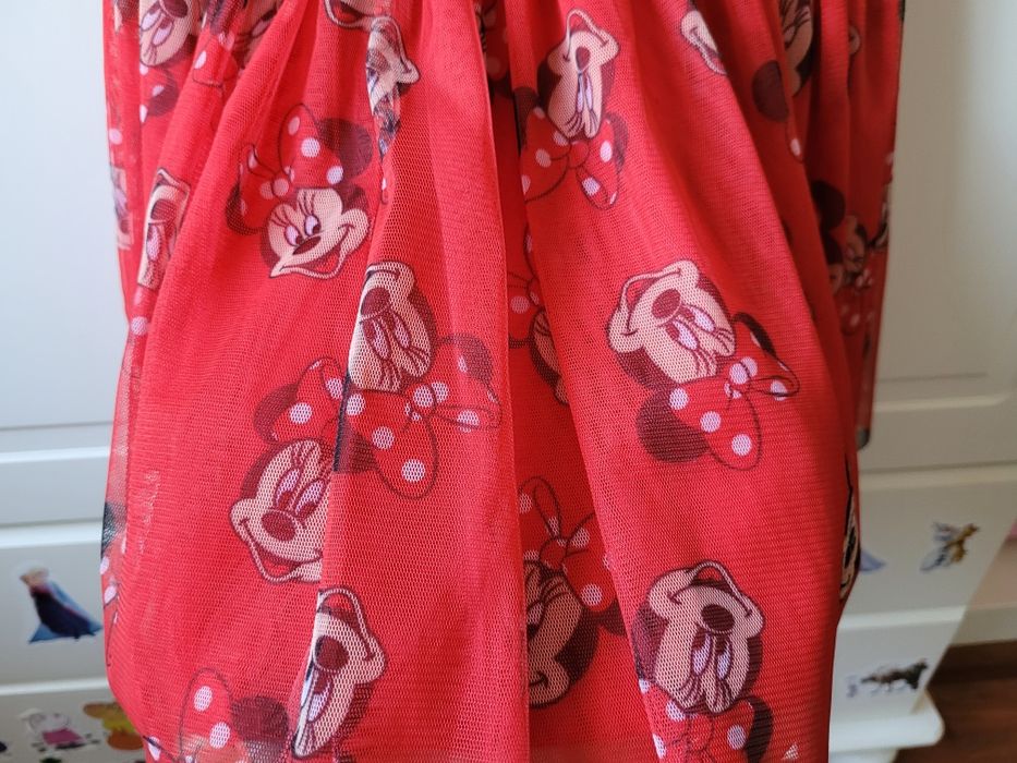 Spódniczka krótka czerwona na święta r.116/122