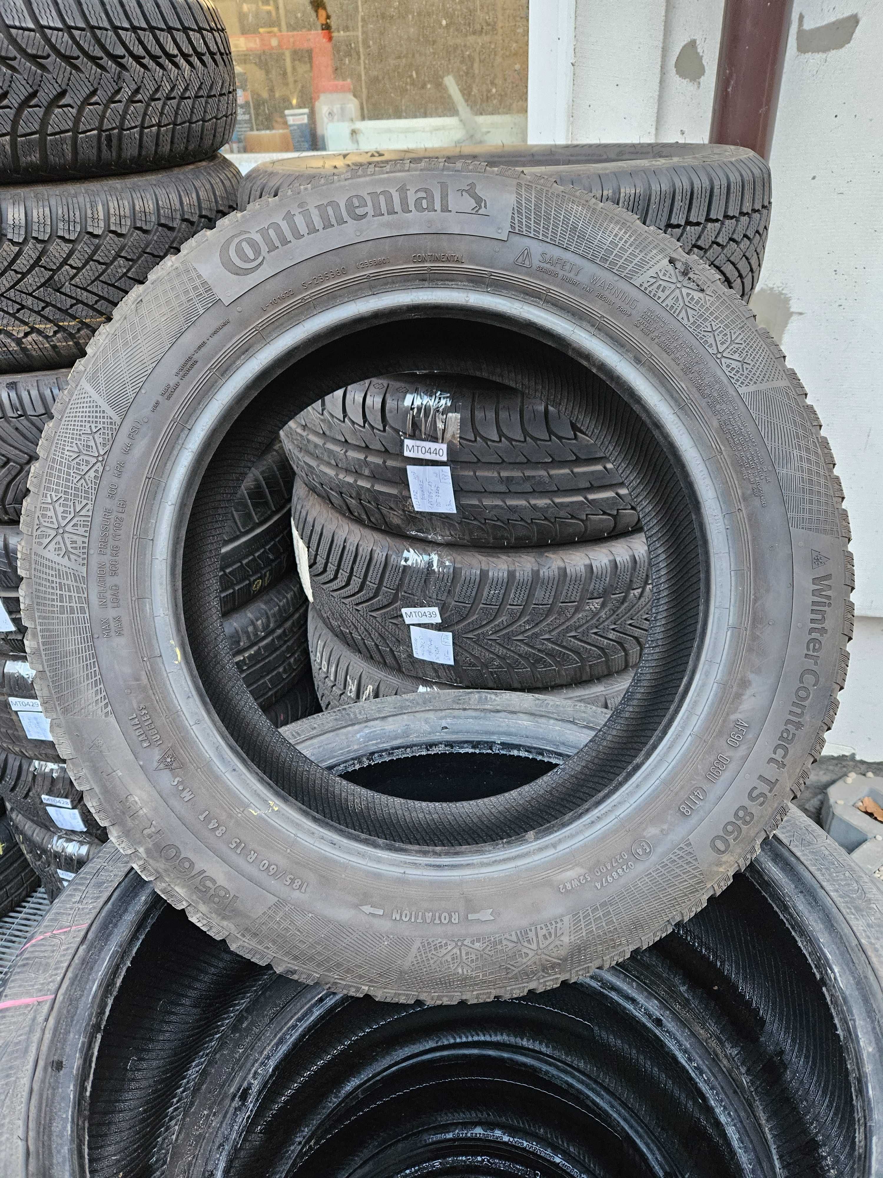 Continental 185/60 r15 WinterContact TS860 /// 6mm!!! 19r wysyłka