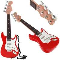 Gitara Elektryczna Rockowa Struny - Czerwona