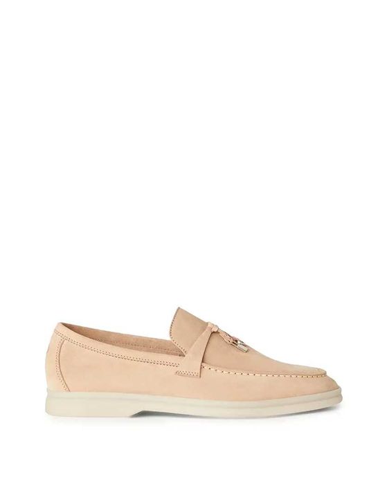 Лофери Loro Piana Summer Charms Walk Loafer Suede Nude