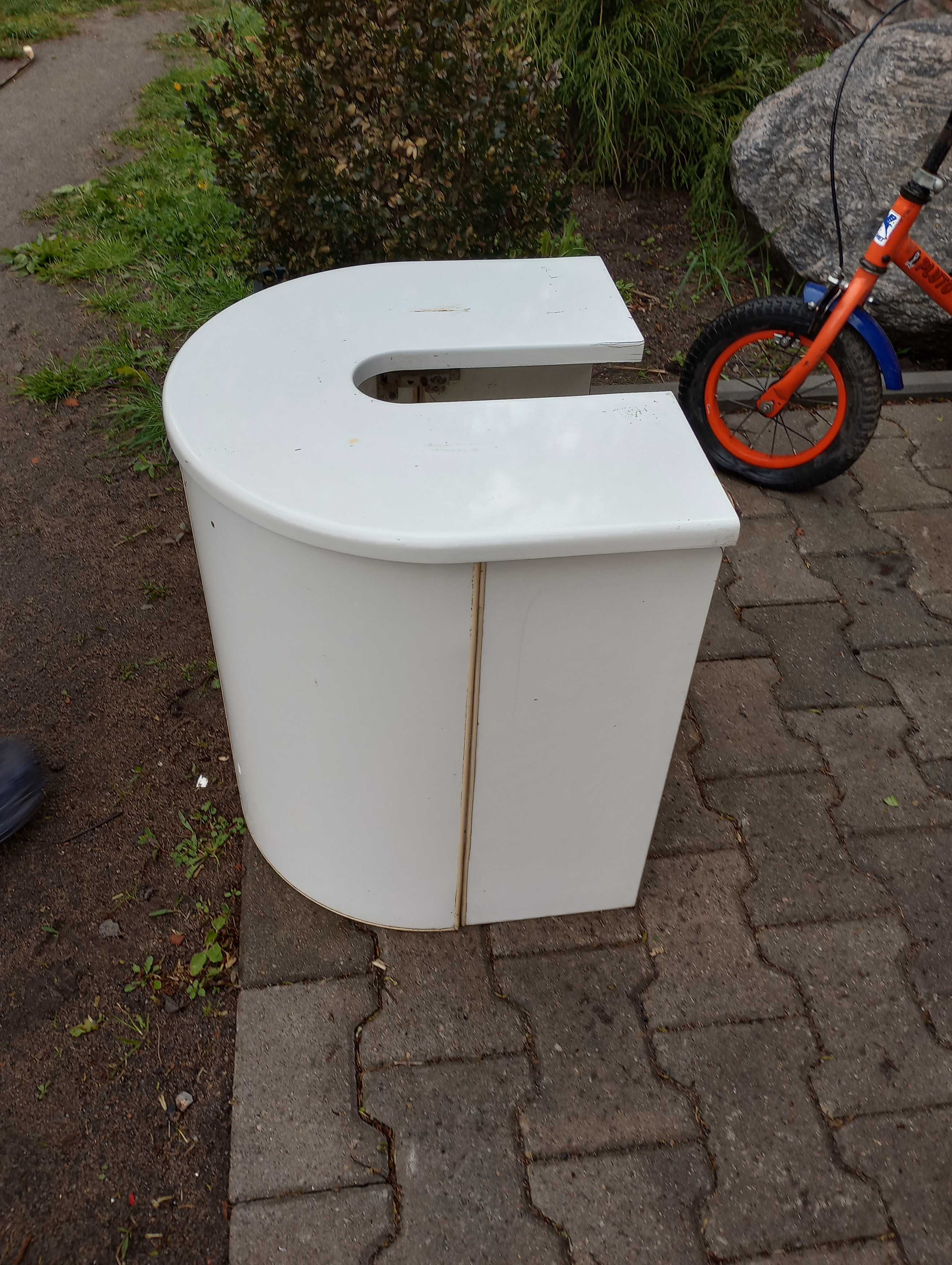 Szafka pod umywalkę, biała.