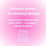 Opracowane pytania jawne do matury ustnej z polskiego