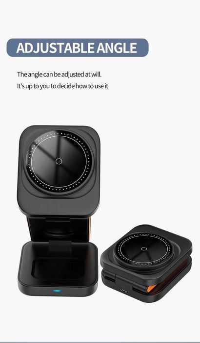 Бездротова зарядка iPhone 15 14 13 12 Apple Watch 8 7 6 Airpods Pro