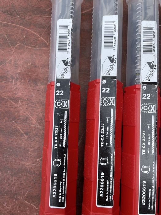 Wiertła HILTI TE-CX różne rozmiary i ceny