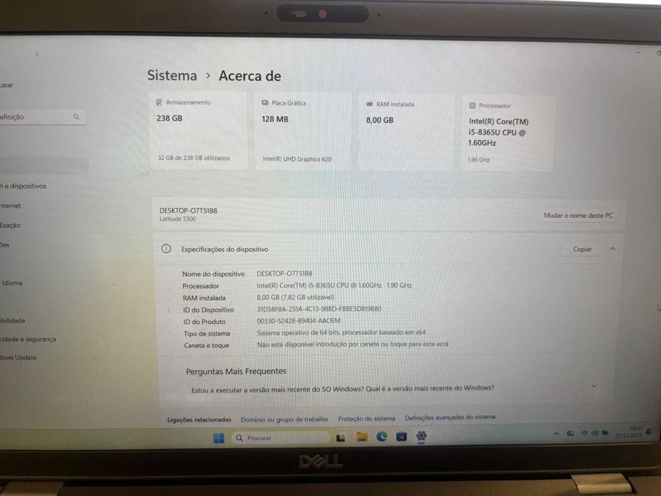 Portátil DELL Latitude