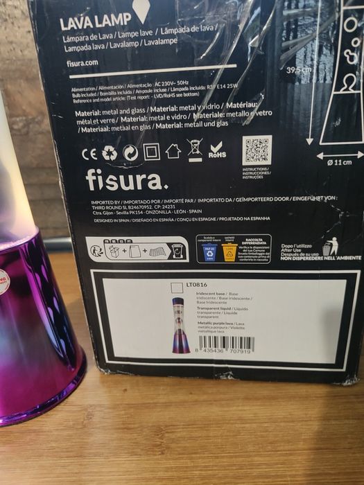 Lampa lawa fisura