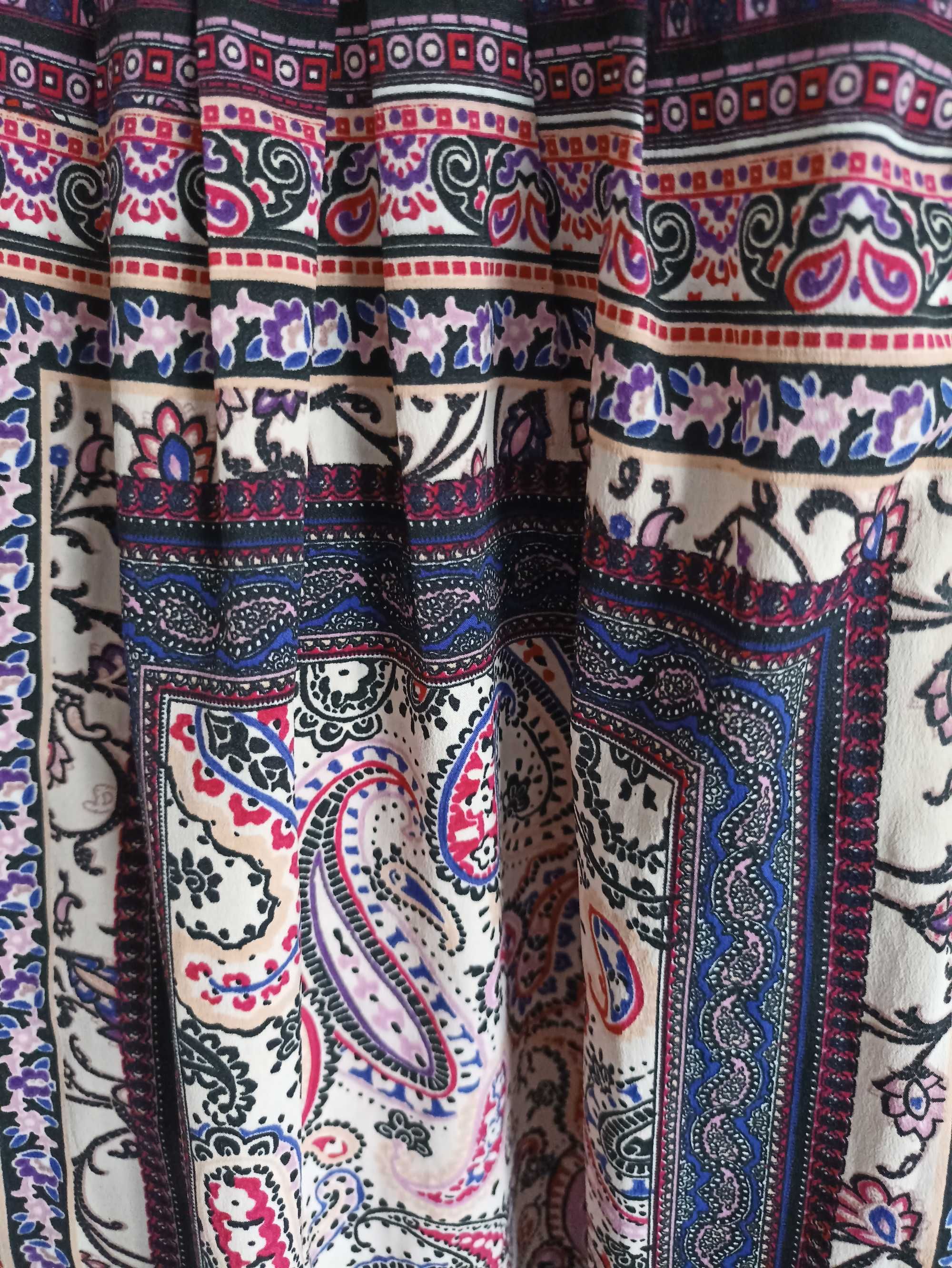 Piękna elegancka bluzka Peacocks kolorowa S z UK