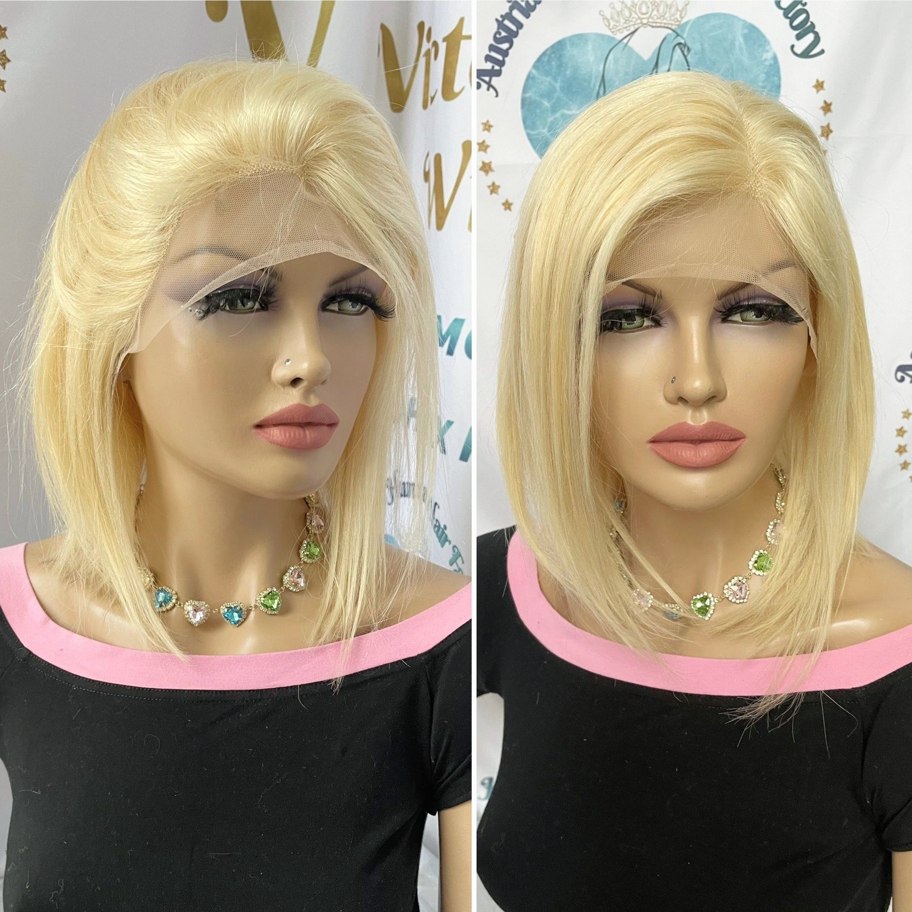 Натуральный парик с имитацией кожи славянские волосы блондинка