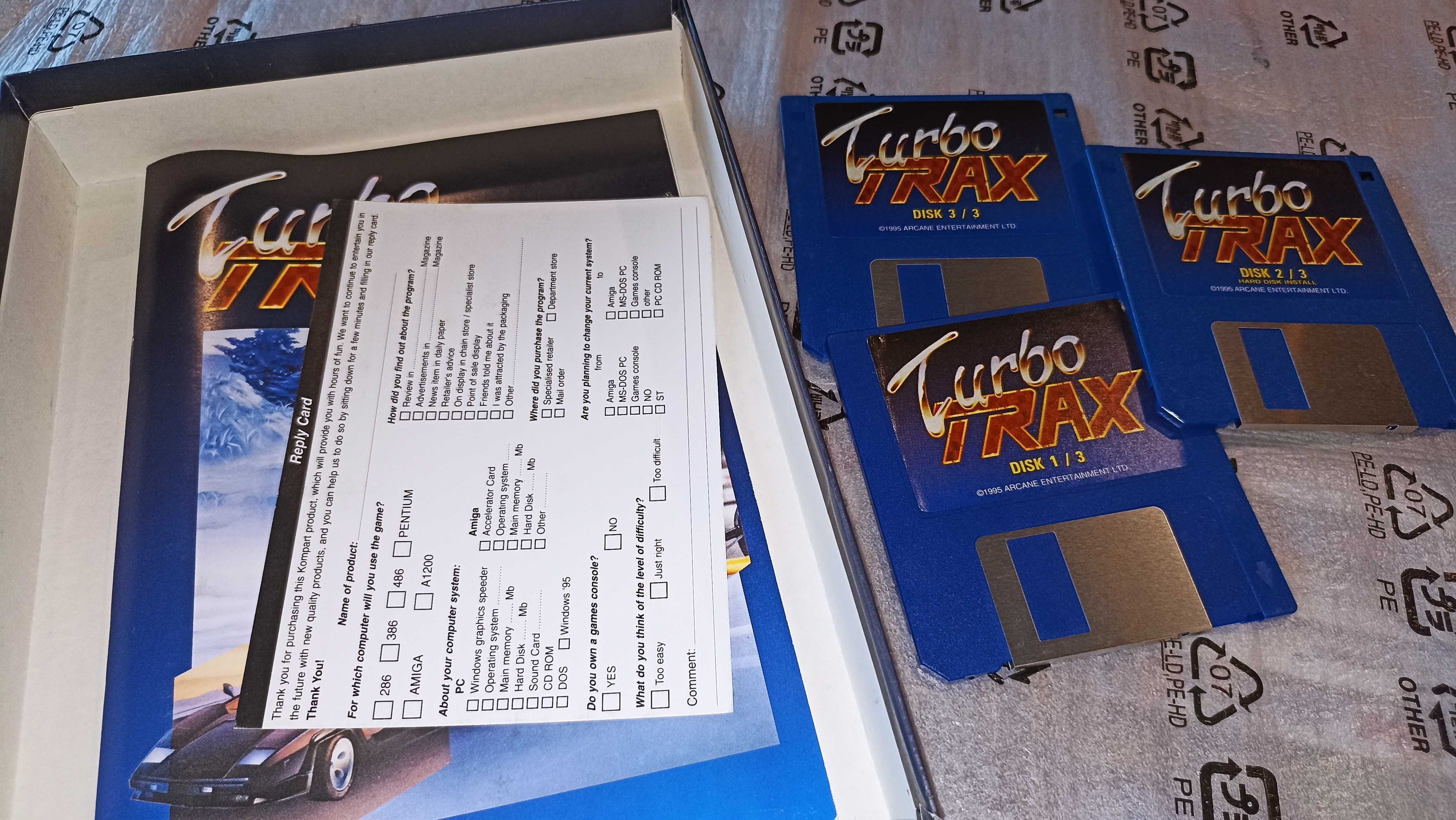 Turbo Trax Amiga gra od kolekcjonera SKLEP Ursus