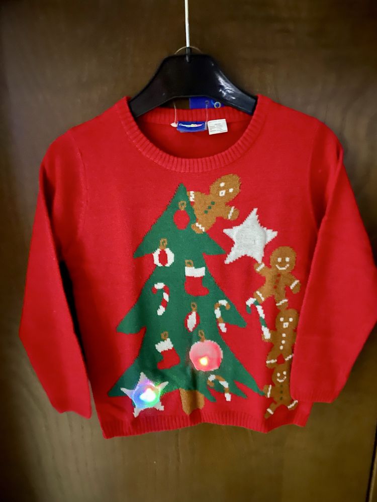 Camisola Natal com efeitos luminosos