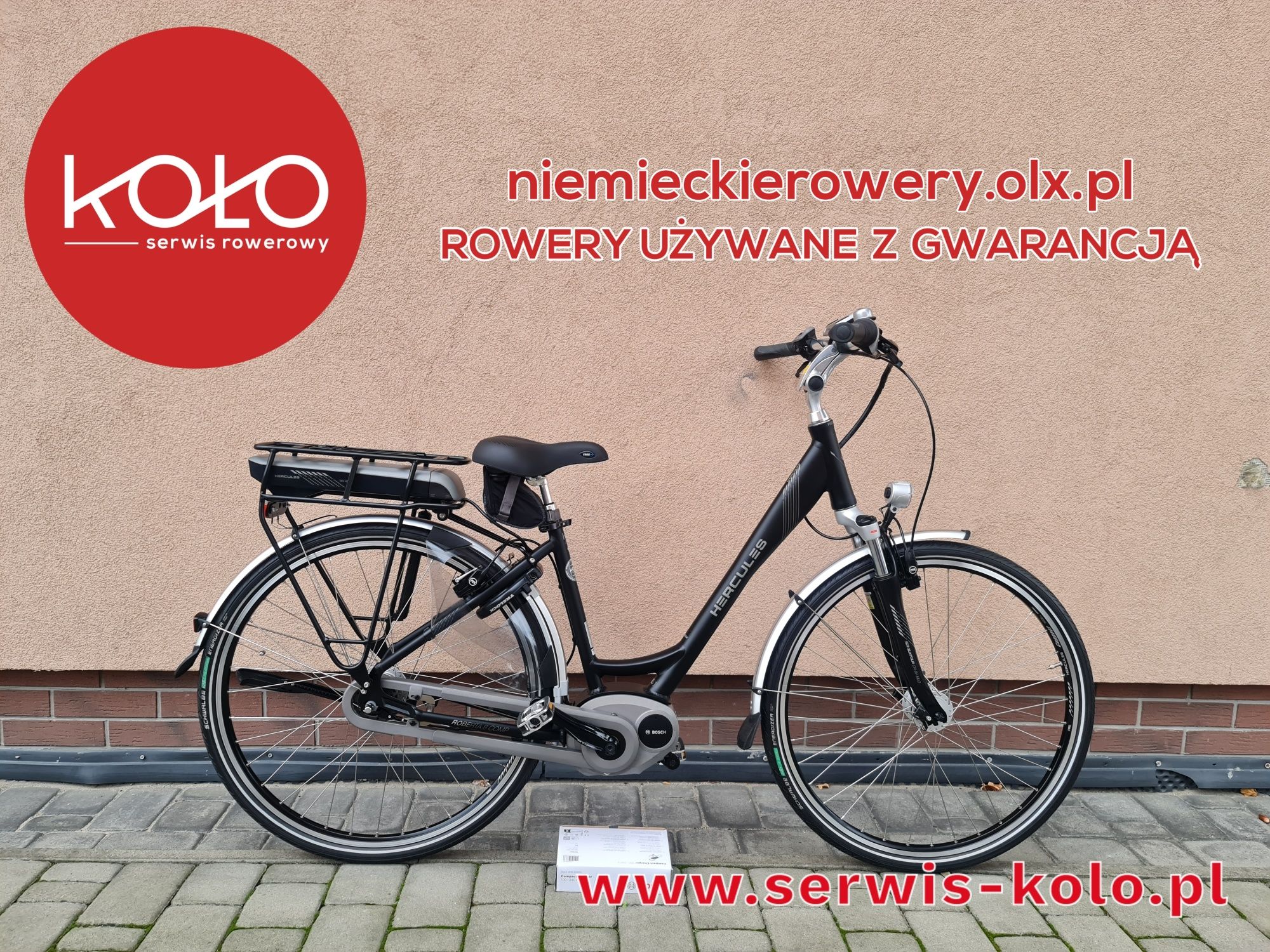 Rower damski damka elektryczny BOSCH HERCULES koła 28 SHIMANO NEXUS