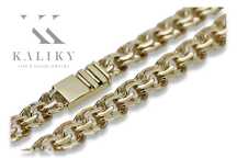 Złoty łańcuszek męski 14k 585 Garibaldi Bismark cc049y 60cm 7mm Wrocła