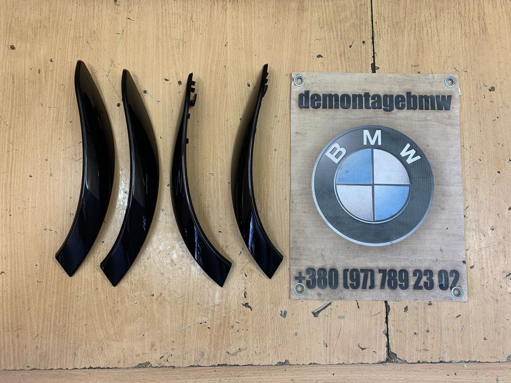 декор рояльний лак BMW F30 F31 накладки на ручки чорний декор БМВ Ф30