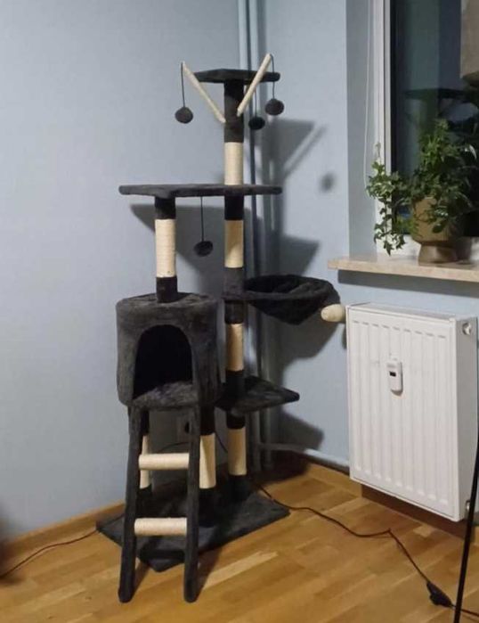Drapak dla kota NOWY domek legowisko wieża XXL budka słupek stabilny