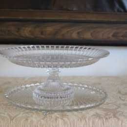 Cristal - Suporte para bolos com base