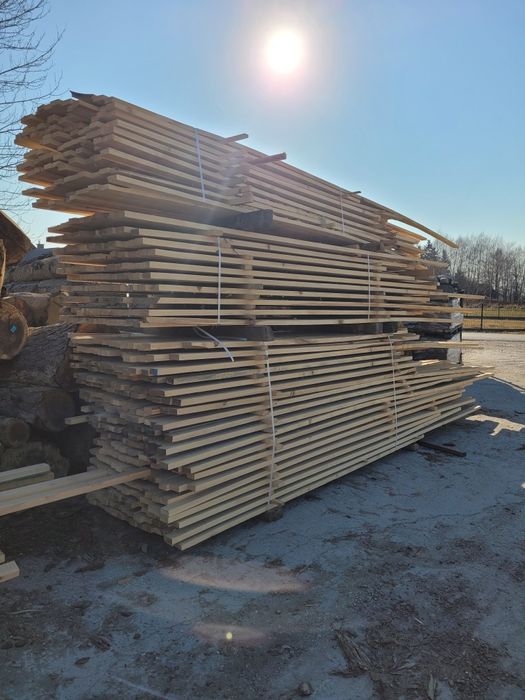 Tartak, więźba dachowa jodłowa, deska szalunkowa