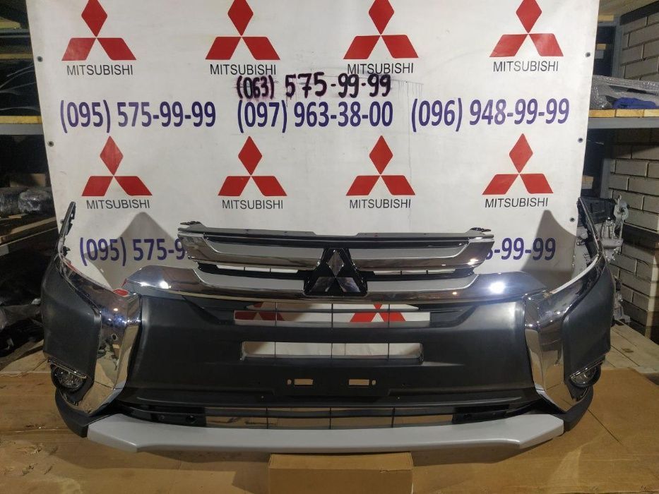 Бампер в сборе Mitsubishi Outlander 3 2015-2018, митсубиси аутлендер 3